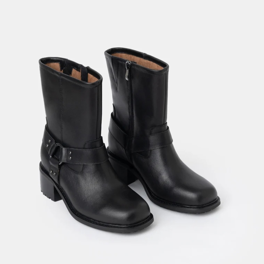 Leather Drifter Motor Boots - NWB 12WW